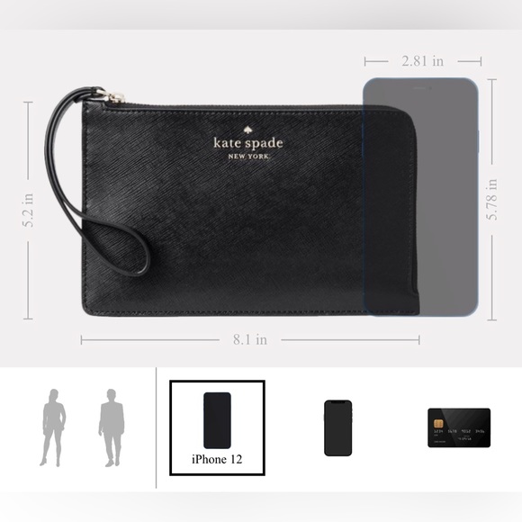 Kate Spade ~ Staci Medium L Zip Wristlet in Light Rosebud - Picture 5 of 9